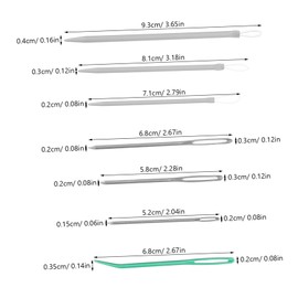 Operitacx 1 Set Big Eye Looper Curved Needles Tapestry Needle Sewing Needle Crocheting Needles Sewing Hook Needle Crochet Sewing Hook Needle Threading Tool Crochet Hook Needle Nylon