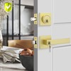 Haidms 2 Pack Gold Exterior Door Lock Set, Front Door