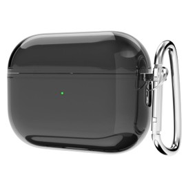 Svanove Designed for Airpods Pro 2nd Generation Case Clear, TPU Silicone Accessories, Soft Rubber Gel Jelly Case for Women Girl, Cute & Funny Design, Protective Cover with Lock, Clear Black