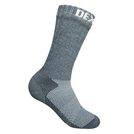DexShell Waterproof Terrain Walking Socks, Heather Grey, Mid Calf, XL with a Helicase sock ring