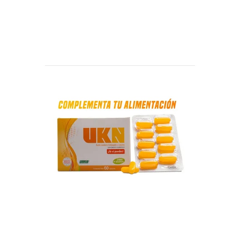 Suplemento CLA Linoleico Conjugado y Leucina 60 Cápsulas UKN