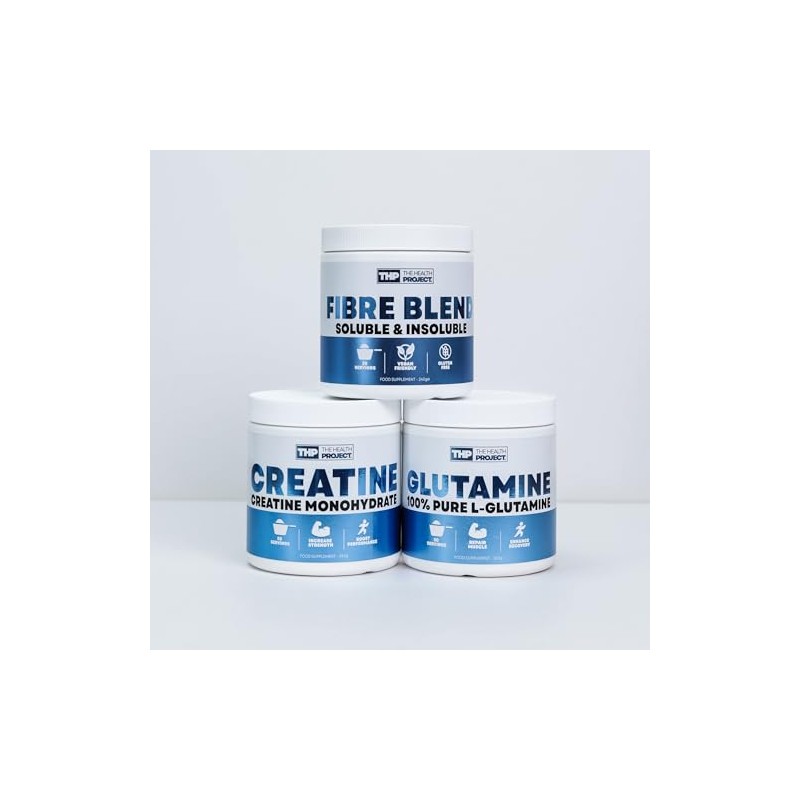 Fibre Blend, Creatine Monohydrate & L-Glutamine – Soluble & Insoluble