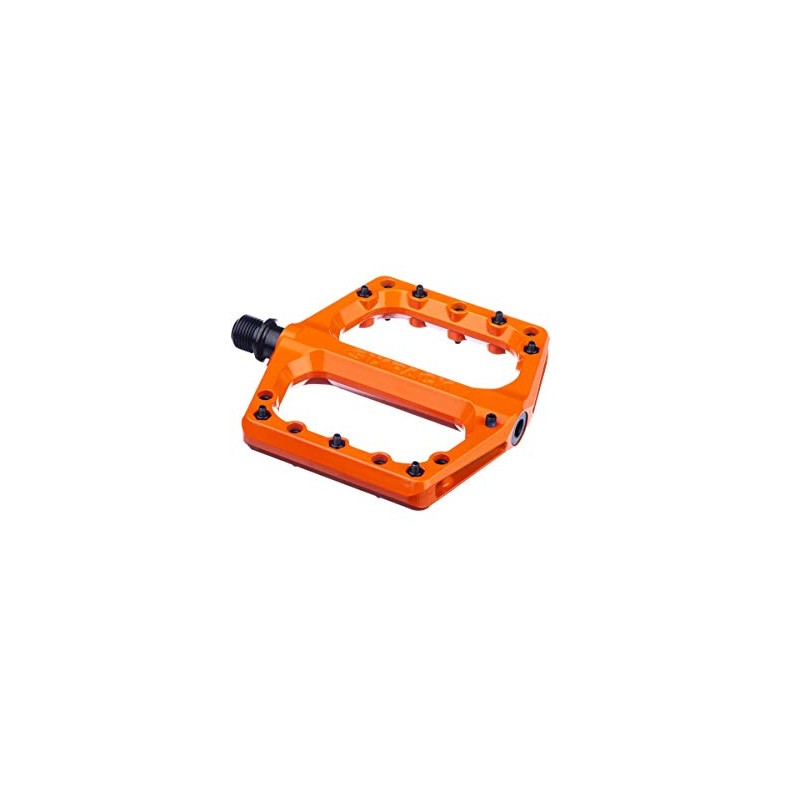 Sixpack Racing Menace Unisex Adult Flat MTB Pedals, Orange, One