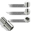 5/8" to 3/4" Radiator Hose Connector, Aluminum Hose Barb Splice