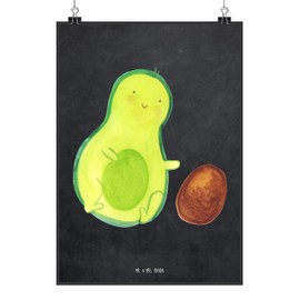 Mr. & Mrs. Panda DIN A5 Poster Avocado Rolls Core Gift Miracle Veggie Wall Decoration Pregnancy Vegan Design Poster Wall Poster