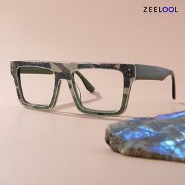 Zeelool Classic Oversized Aviator Blue Light Blocking Glasses for Men TV Phone Computer Gaming Glasses Killian ZJGA358799-01 Green