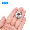 sourcing map 30pcs 608ZZ Miniature Deep Groove Ball Bearings 8x22x7mm