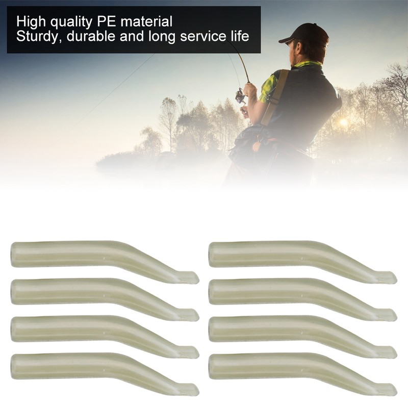 100PCS 20mm PE Anti Tangles Line Aim Hook Sleeve Light