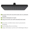 WENKO Automatic Clean Rain Shower Head, Anti-limescale Function, Square Shower