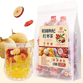 Katsura Yen Wolfberry Red Jujube Tea 10.6 oz (300 g) (6 g x 50 Sachets), Flower & Fruit Tea, Women’s Goho Tea Drinking, 10.6 oz (300 g)