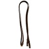 Half Rubber Leather Show Reins (Brown, Pony 1/2")