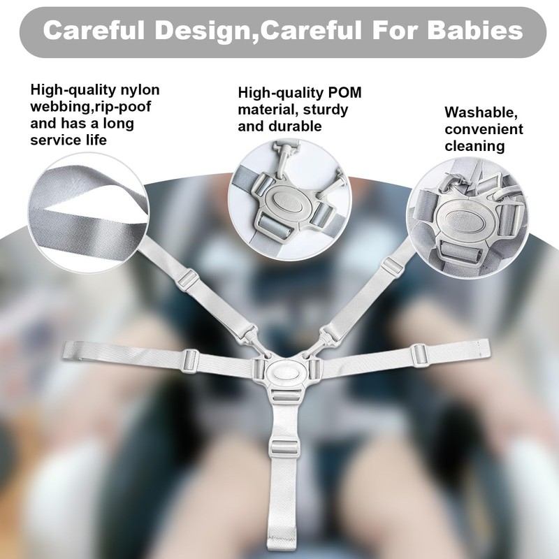 High Chair Straps, Highchair Strap Baby High Chair Accessories, Replacement