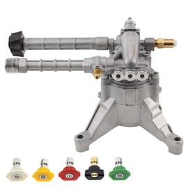 Carbhub 2600-2800 PSI Pressure Washer Pump for SRMW22G26 RMW22G24EZ RMW2.2G24 AR42940 AR42518 AR43061 Fits Most 7/8" Shaft 4-7 HP Engines with Pressure Washer Nozzle 2.2 GPM