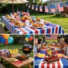 FULJOOY 180 PCS 4th of July Independence Day Plastic Silverware