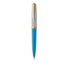 PARKER Ballpoint Pen 51 Premium Turquoise G.C. M Ink Colour