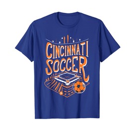 Cincinnati Soccer Cincy Futbol Cool 'Nati Skyline T-Shirt