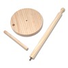Natural Wood Kitchen Roll Holder - Sustainable and Durable -