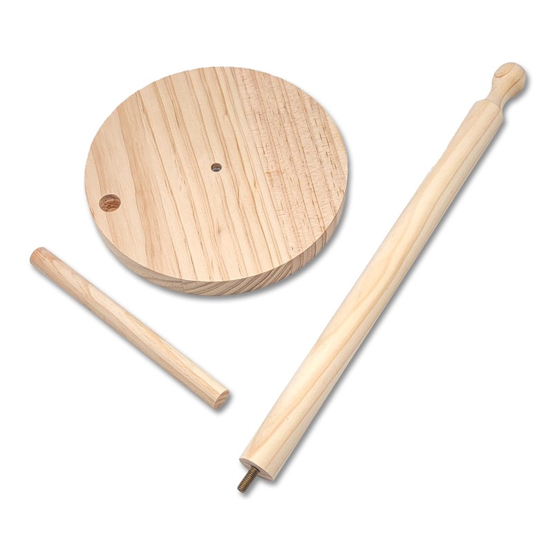 Natural Wood Kitchen Roll Holder - Sustainable and Durable -