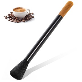 Giantree Dual Head Coffee Brush, Coffee Grinder Brush, Dusting Espresso Brush Coffee Grinder Cleaner, Barista Tools for Coffee Machine Toaster Cleaning(Black)