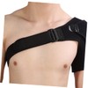 Healeved Men Adjustable Shoulder Support Strap for Workout Breathable Black