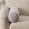 OHS Round Cushion Support Matte Velvet Bolster Cushion, Soft Comfy