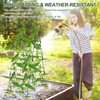 Heavy Duty 48"x16" Adjustable A-Frame Cucumber Trellis for Climbing Plants,iGreely