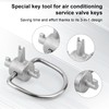 2pcs Locking Cap Key for R410A & R22 Refrigerant, Tamper-Proof