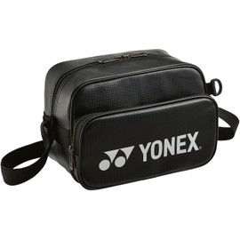 YONEX BAG25SB Tennis Shoulder Bag, Black/Silver
