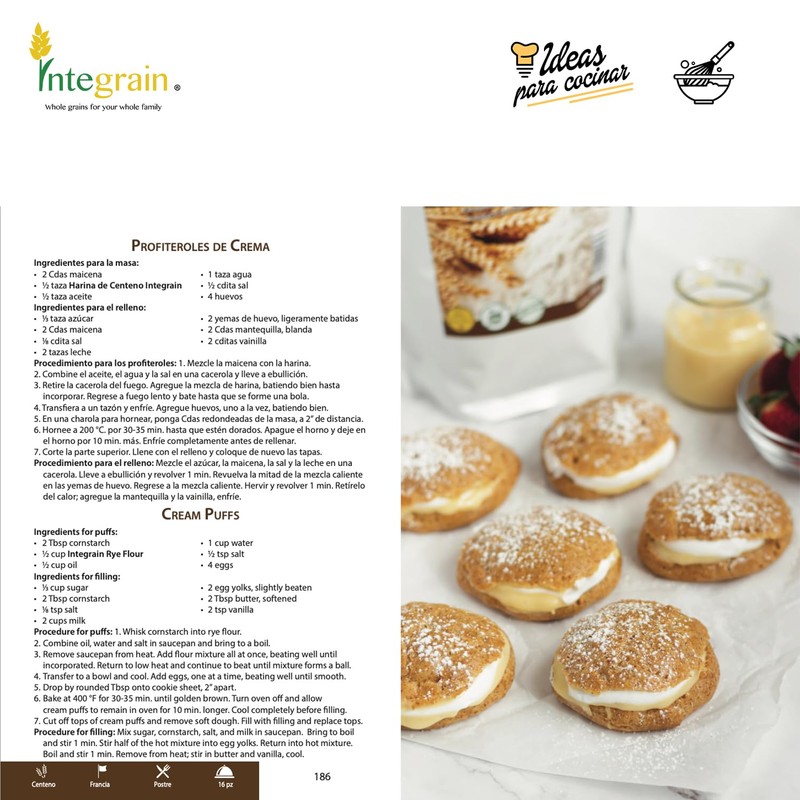 Harina de Centeno Integral Integrain, 830 g