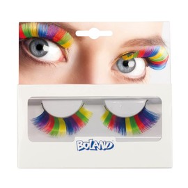 Boland 10232435 01620 False Eyelashes Rainbow, Unisex, Multicoloured, Unique