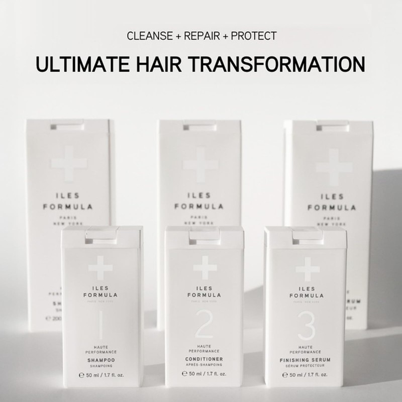 Iles Formula Discovery + Travel Kit (4 Sachets) Shampoo, Conditioner,