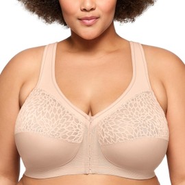 Glamorise Women's Full Coverage Bra, skin, 105
