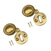 TERF® Polished Brass Georgian Escutcheon Covered 35mm Keyhole Cover Escutcheon