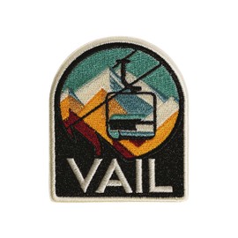 Vagabond Heart Vail Colorado Iron On Patch - Vail Souvenir - Vail CO Patch - Skiing or Snowboarding Gift