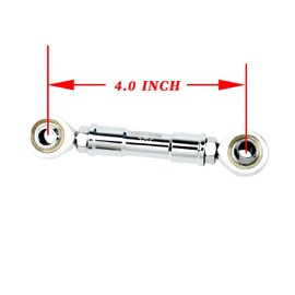 PJMTCUSTOM Chrome Adjustable Mid Control Shift Linkage Rod Fits for Harley Davidson 1984-2024 Dyna, Softail FXBB FXBR FXDR FXFB FXLRS (Chrome)