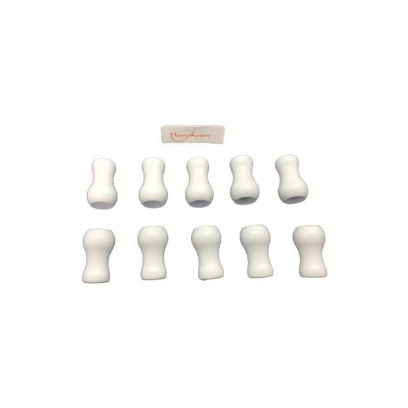 HomeAmore - Blinds Shades White Plastic Tassels (10)