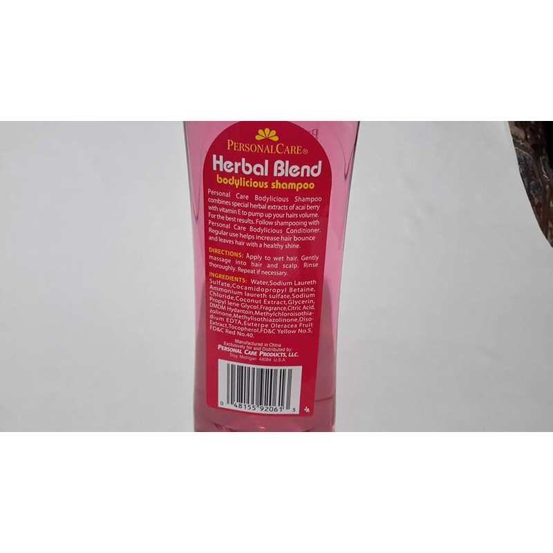 PERSONAL CARE HERBAL BLEND Bodylicious Shampoo with Acai Berry Extracts