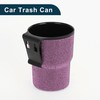 TUCKBOLD Car Trash Can Portable Seat Back Trash Bin Pink