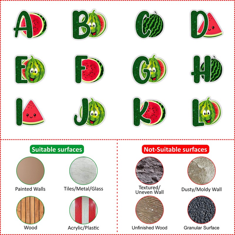Seyal® Watermelon A - Z Alphabet Wall Sticker