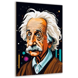 emmena - The Genius of Science Wooden Picture - 18 x 24 cm