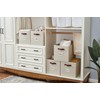 DECOMOMO Storage Bins, Cube Storage Bin with Labels, Fabric Storage