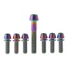 Dingtai 1pcs M6X35m Titanium Bike Headset Bolts and 6pcs M5x16