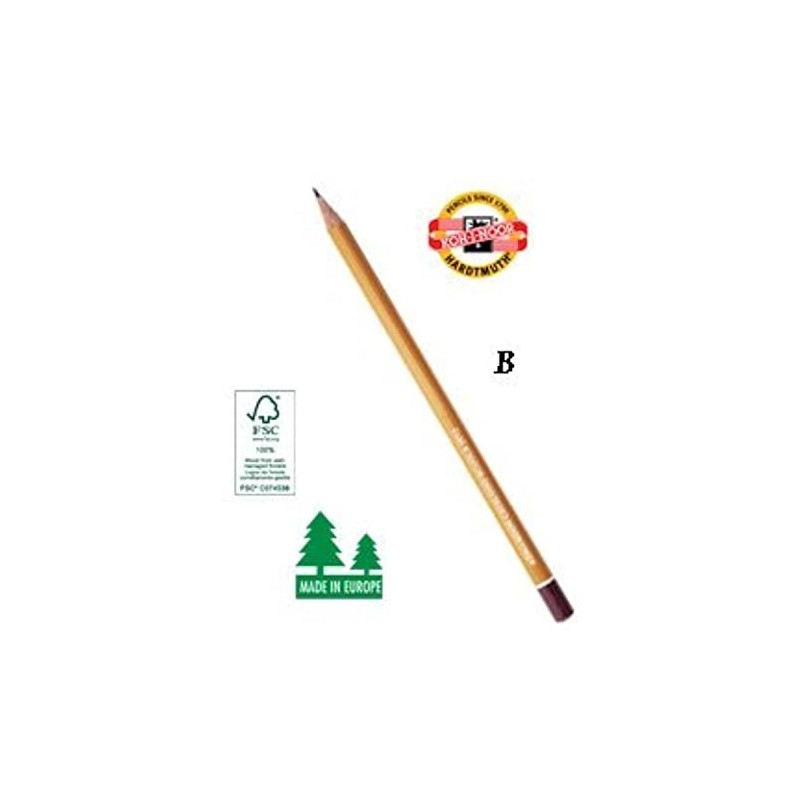 KOH-I-NOOR 1500 B Graphite Pencil (Pack of 12)