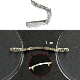 1PC Plate Glasses Frame Eyeglass Saddle Bridge Nose Pads Nose Piece TR Material Embedded Bracket TR for Glass Reading Glasses Sunglass