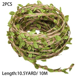 VIVIIHOO 20 m Artificial Lianas Green Leaves Decorative Garland Art Ivy Leaves Garland for DIY Wedding Party Wall Decoration
