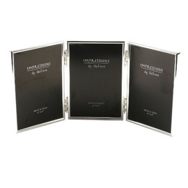 Triple Silver Plated Photo Frame