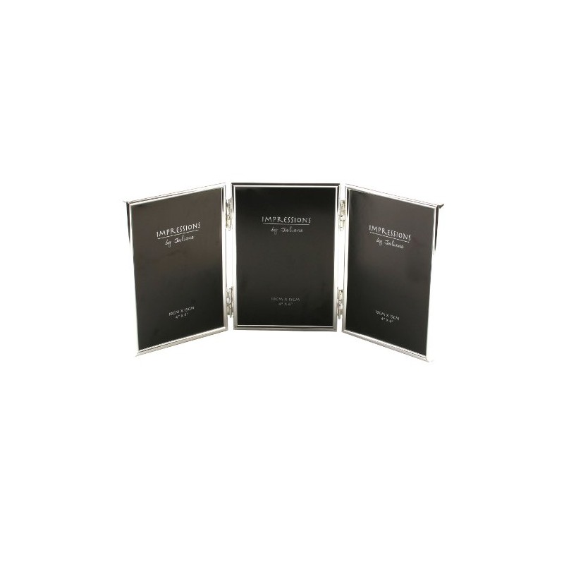 Triple Silver Plated Photo Frame