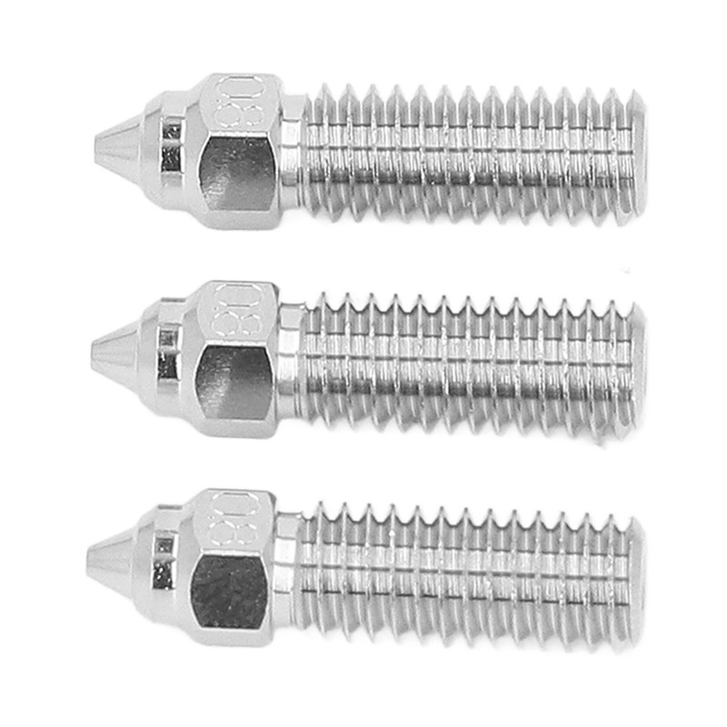 3Pcs 3D Printer Extruder Nozzle 1.75mm M6 High Speed Hotend