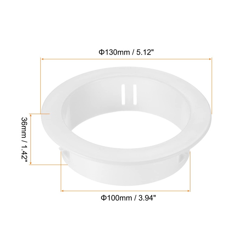 PATIKIL 100 mm Hole Plug, Pack of 2, Round Snap-In
