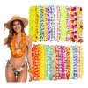50 Collares Hawaiano Flores Fiesta Boda Xv Años Eventos Neón